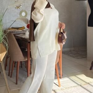 Ensemble Col V Femme – Élégance & Style Chic