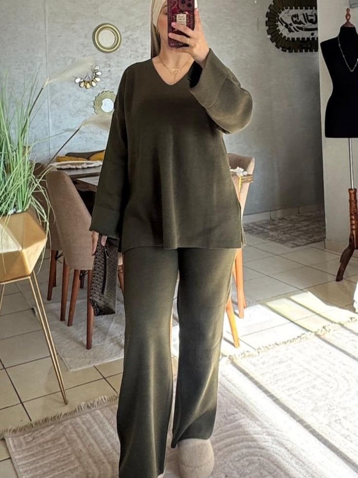 Ensemble Col V Femme – Élégance & Style Chic - Image 3